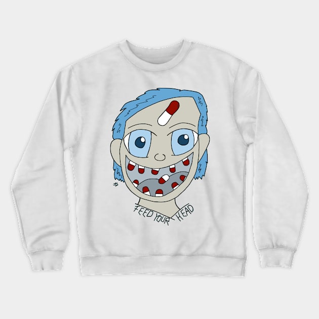 Feed your head Crewneck Sweatshirt by JatoLino